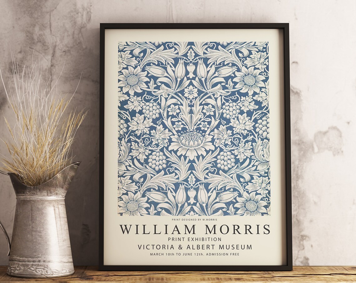 William Morris Vintage Floral Wall Art Print - Image 3