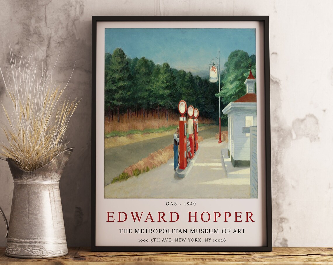 Edward Hopper Exhibition Poster, Minimalist Architecture - Image 3
