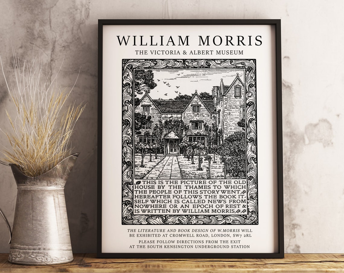 William Morris Victoria Albert Museum Book Exhibition Poster - Image 3