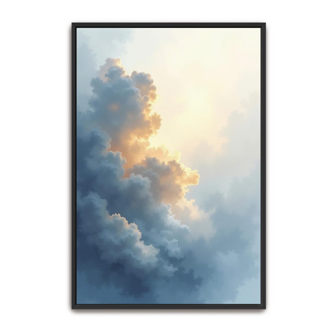 Dramatic Golden Light Clouds At Sunrise Tall Vertical Sky Poster