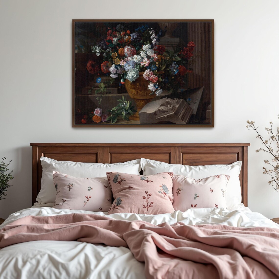 Classical Baroque Still Life Of Flowers In A Golden Urn Poster - Image 5