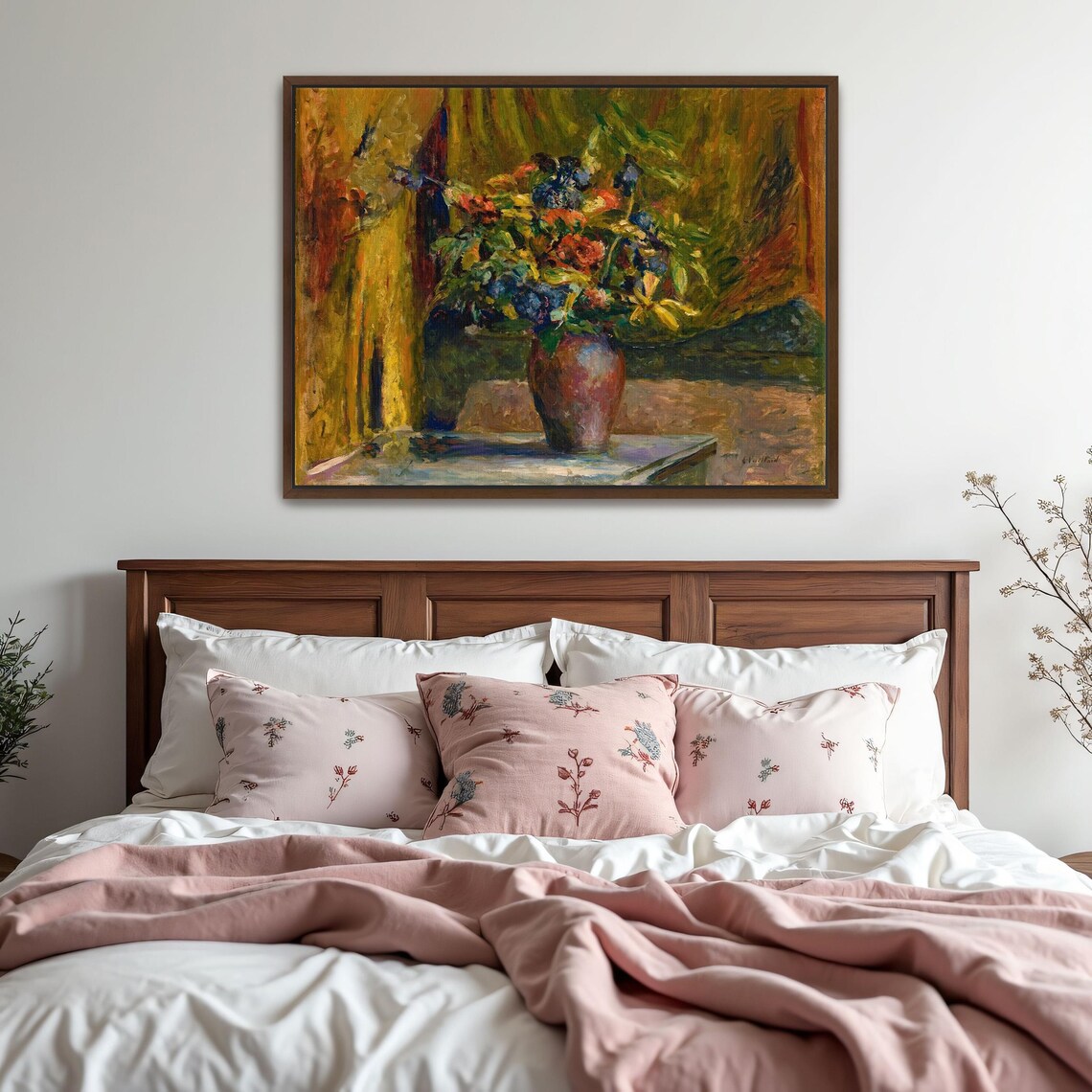 Impressionist Still Life Of Colorful Flowers In A Dark Vase Poster - Image 5