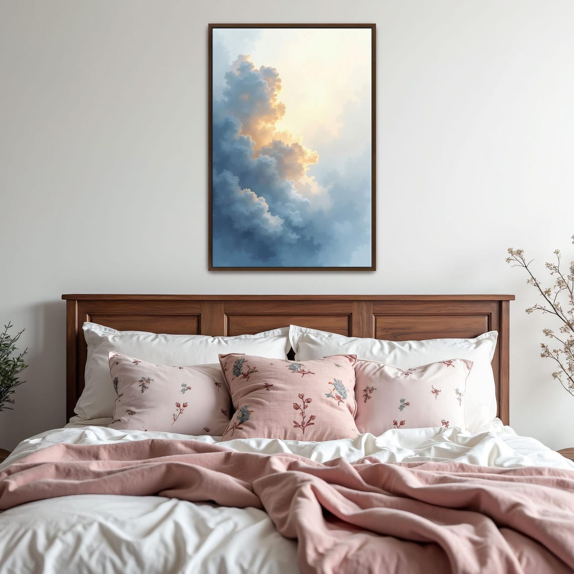 Dramatic Golden Light Clouds At Sunrise Tall Vertical Sky Poster - Image 5