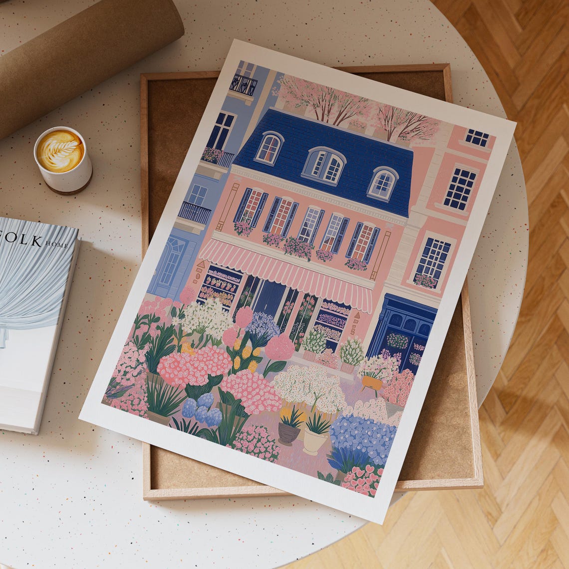 Flower Shop Print Florist Print Garden Shop Flower Market Print Flower Shop Floral Pink Wall Art Spring Wall Art Floral Wall Art 18 - Image 2
