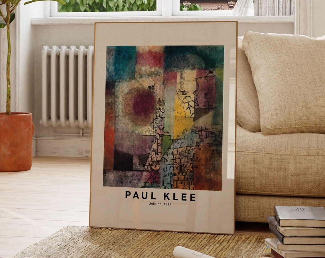 Paul Klee Untitled 1914 Patchwork Color Blocks Abstract Poster
