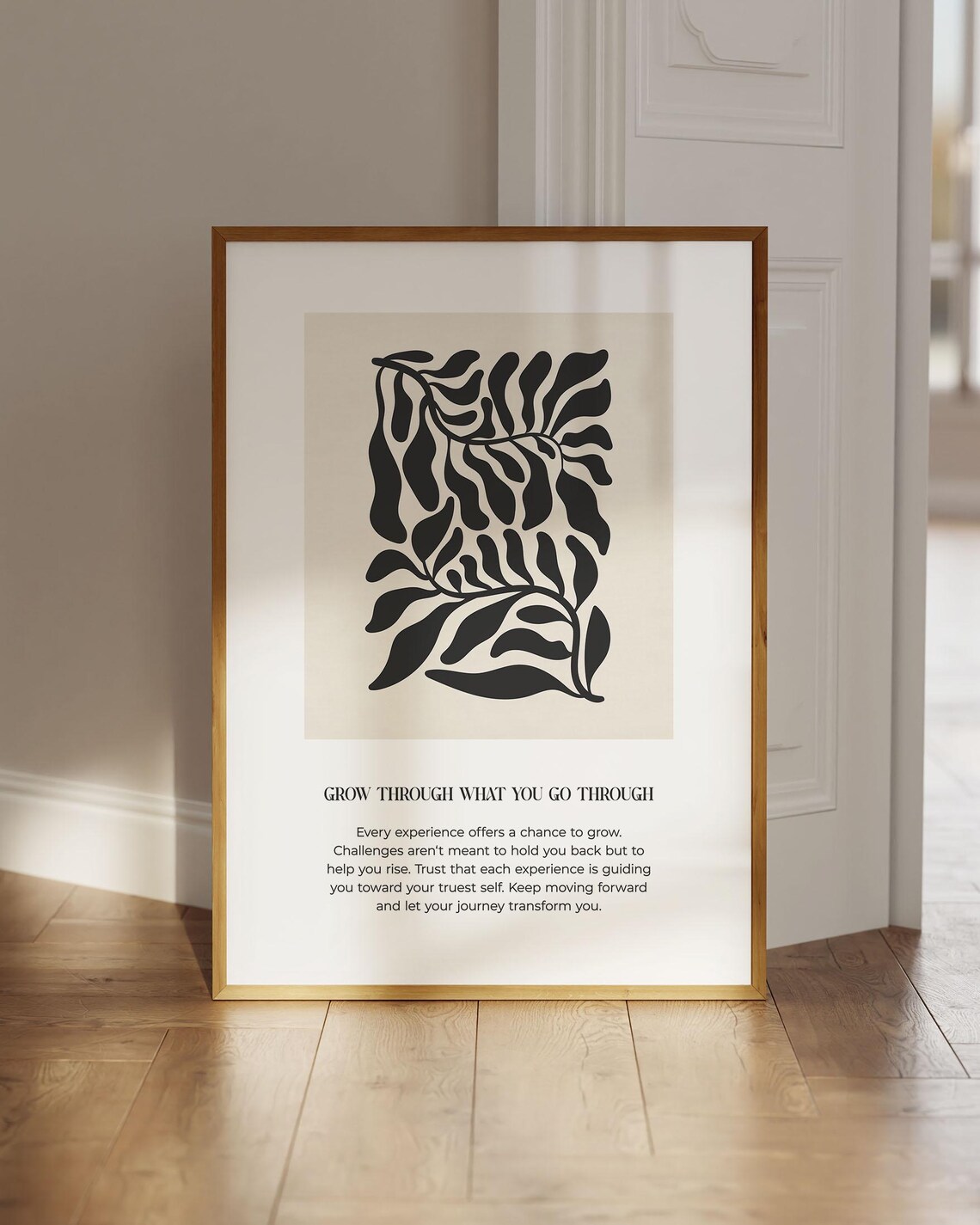 Grow Through What You Go Quotes Office Poster