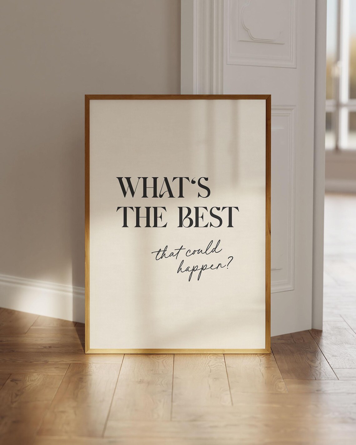 Motivational Quote Black And White Poster Print