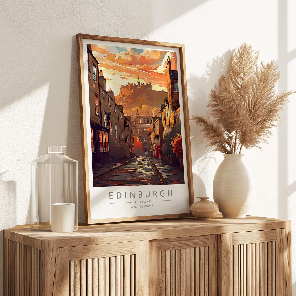 Edinburgh Travel Poster, Scotland Home Decor Print - Image 3
