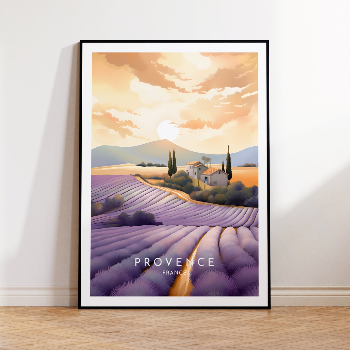 Provence Travel Poster, France Home Decor