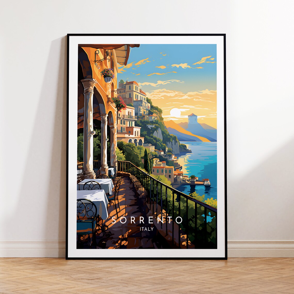 Sorrento Travel Poster, Italy Home Decor Print