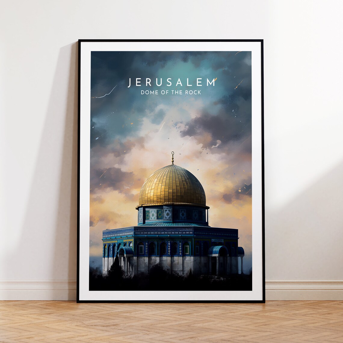 Jerusalem Travel Poster, Dome Of The Rock