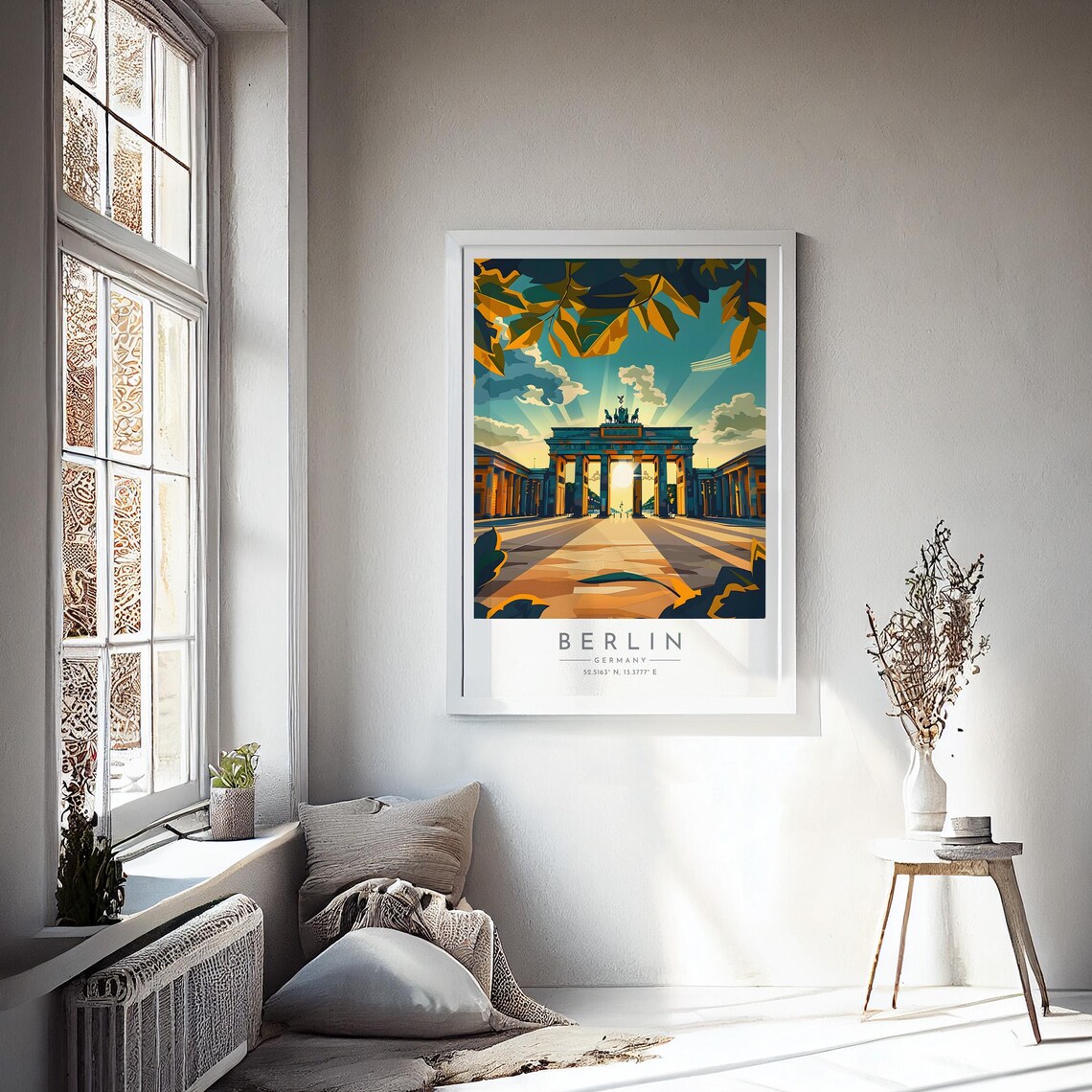 Berlin Germany Brandenburg Gate Sunrise Landmark Historic Poster - Image 4