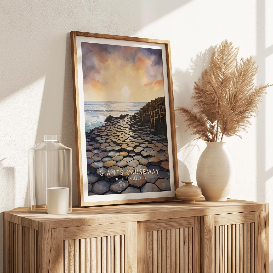 Giants Causeway Travel Poster, Northern Ireland - Image 2