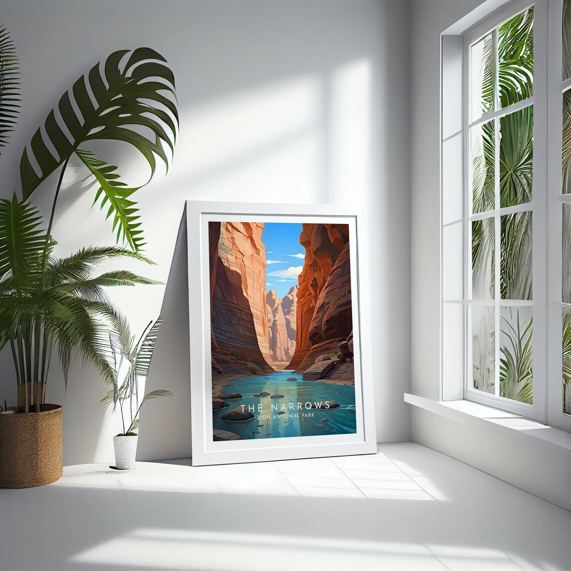 Zion Narrows Travel Poster, Utah National Park - Image 4