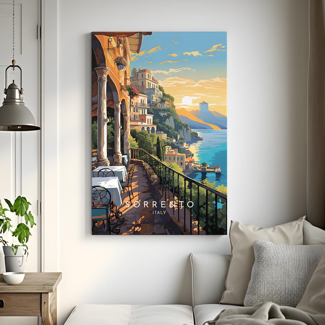 Sorrento Travel Poster, Italy Home Decor Print - Image 3