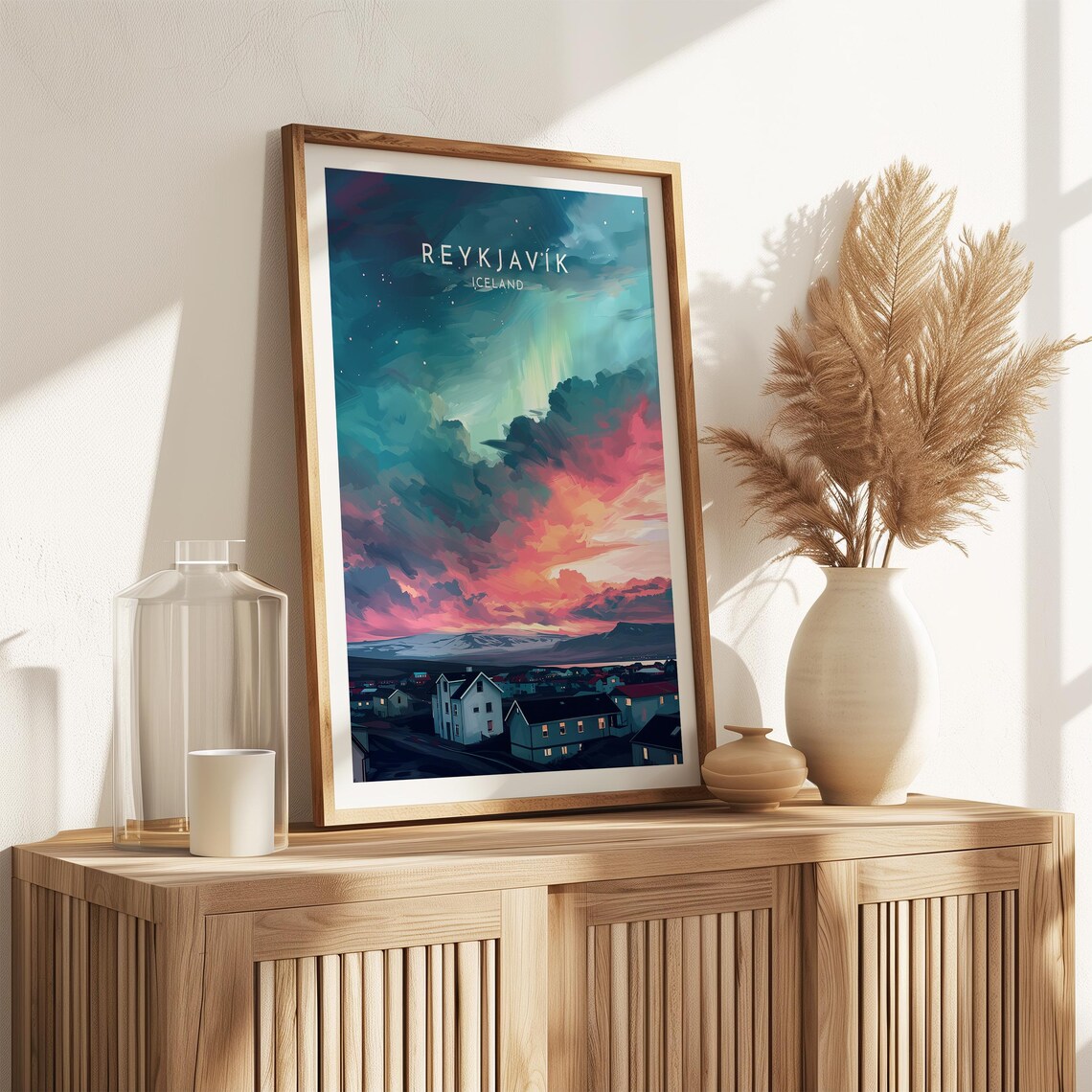 Reykjavik Travel Poster, Iceland Wall Art Print - Image 2