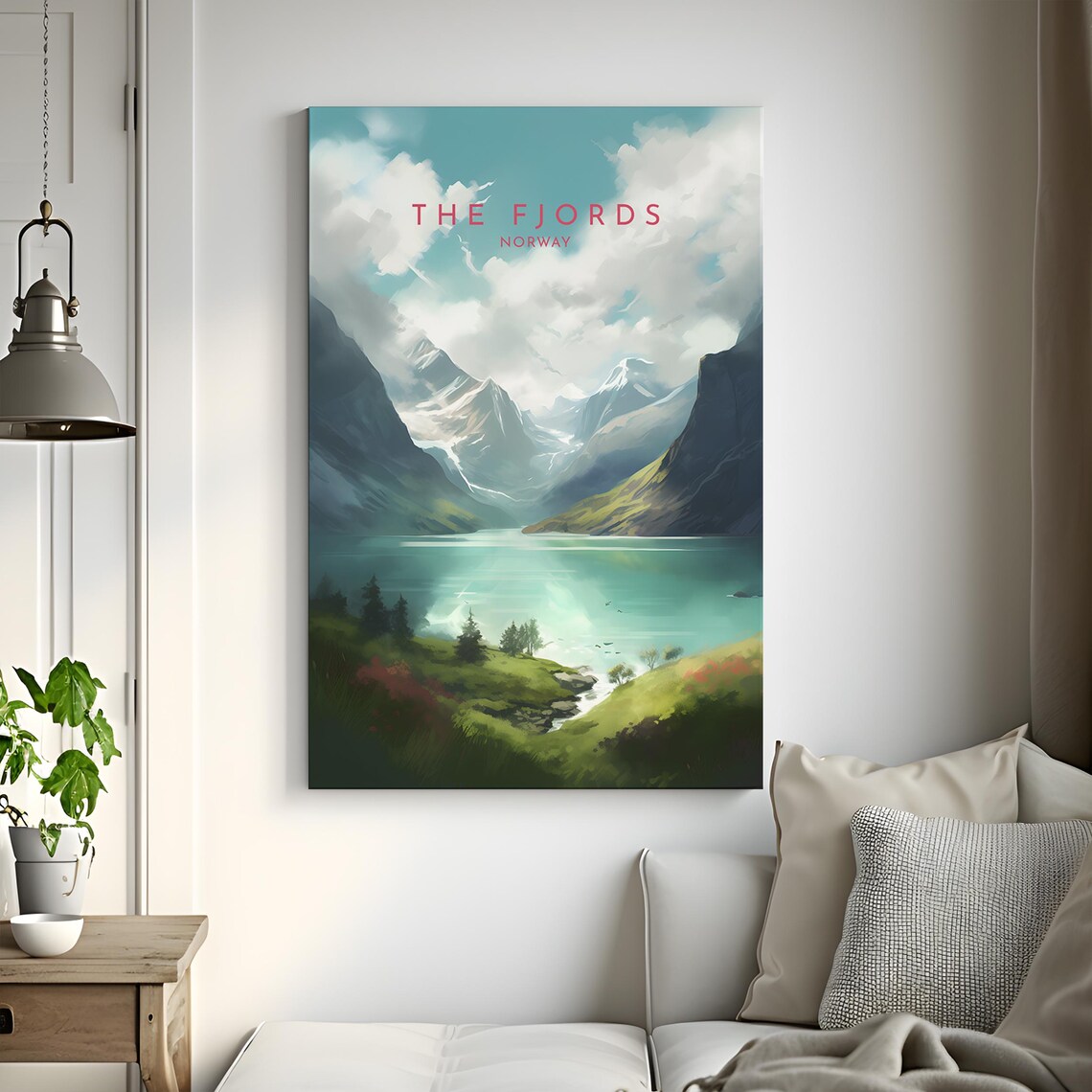 Norway Fjords Travel Poster, European Home Decor - Image 3