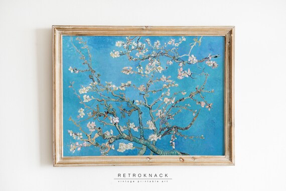 Wall Art Van Gogh Print Almond Blossoms Spring Art Floral Decor Pt32