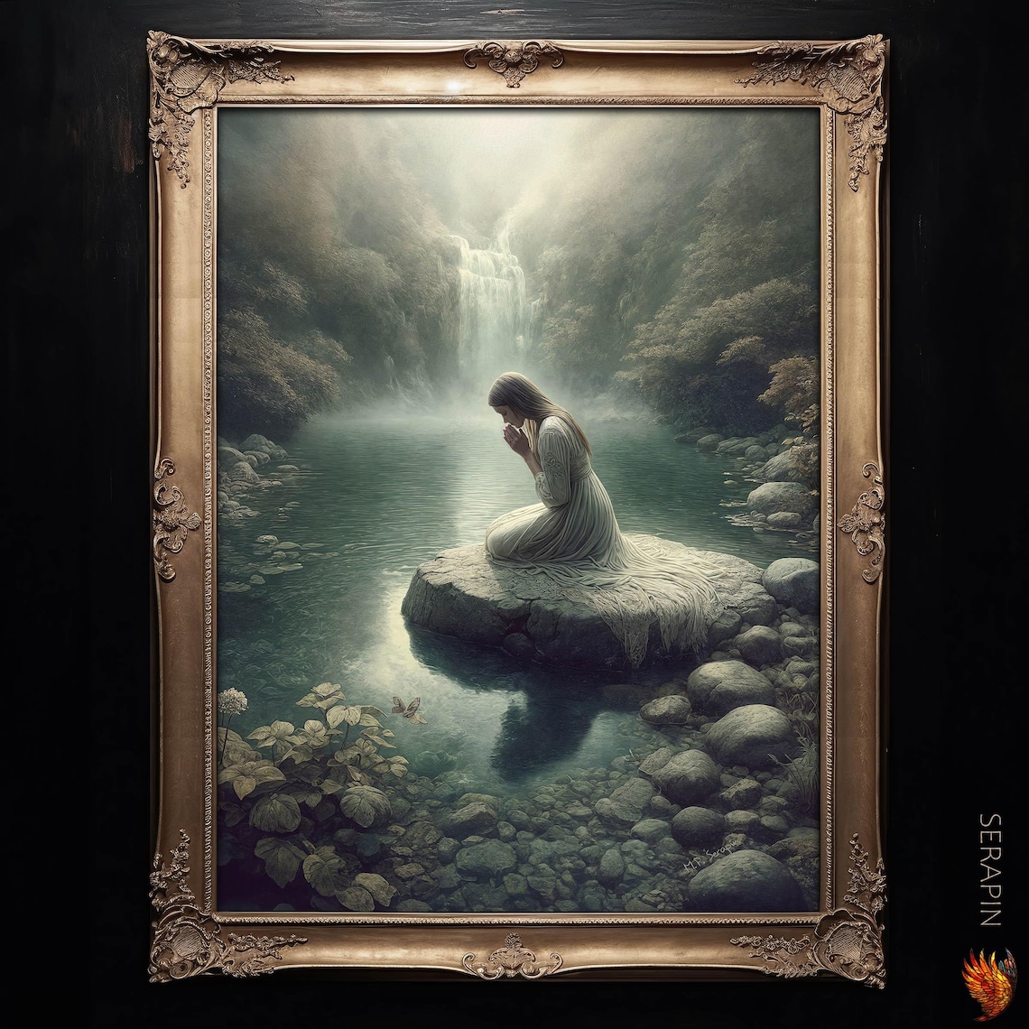 Mystical Solitude Prayerful Contemplative Catholic Art Print