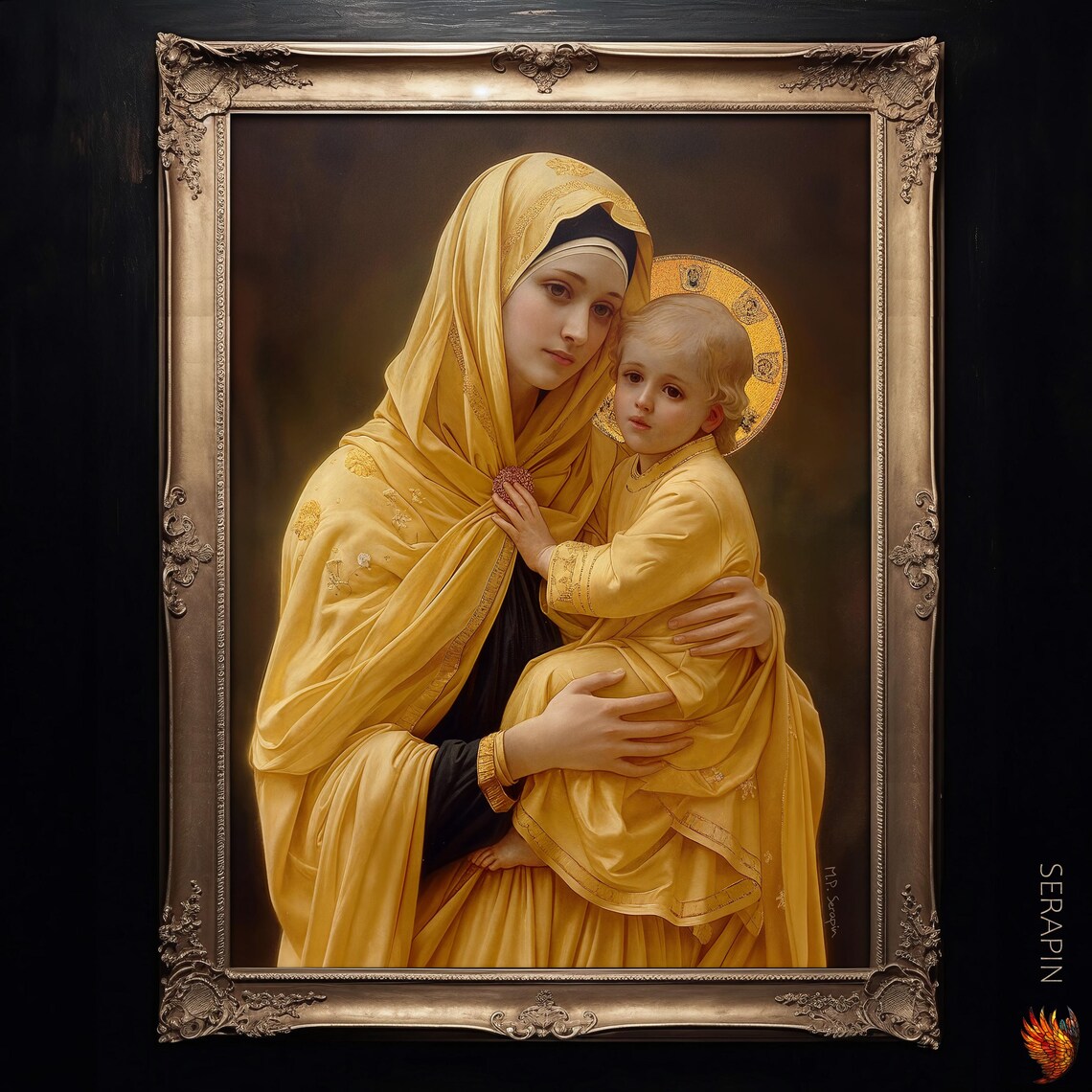 Madonna And Child Marian Catholic Art Print