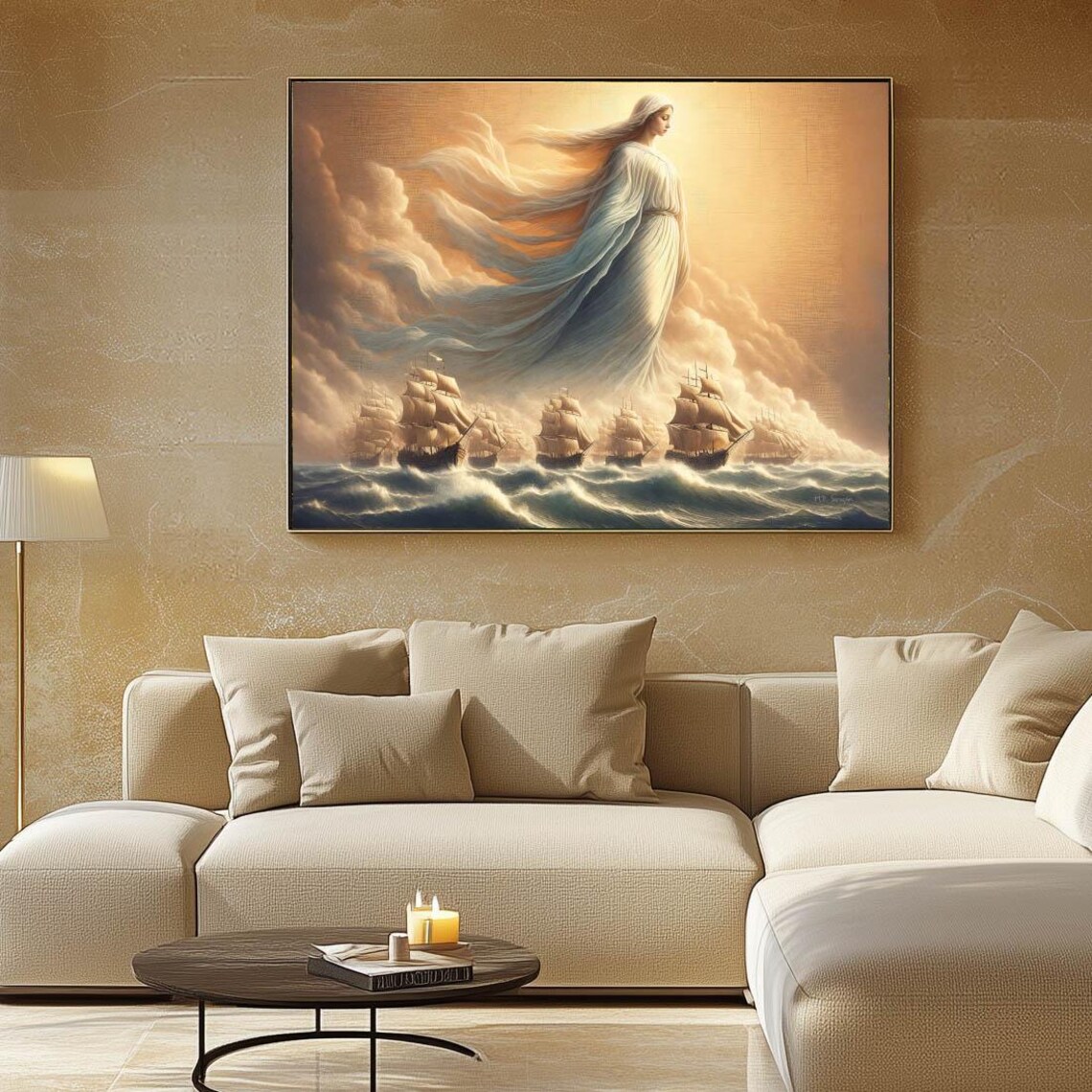 Battle Of Lepanto Blessed Virgin Mary Art Print - Image 3
