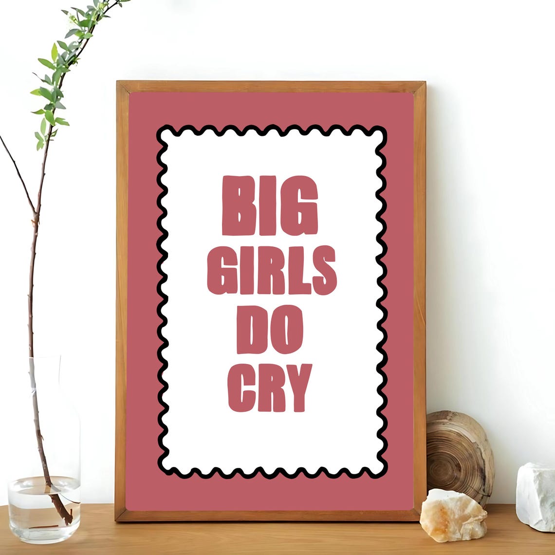 Big Girls Do Cry, Funky Feminist Poster - Image 3
