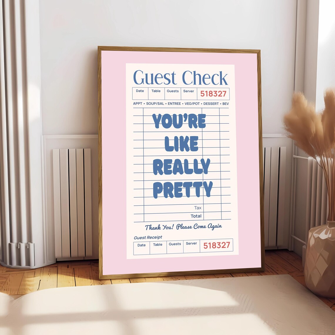 Youre Like Really Pretty Guest Check, Y2K Decor - Image 2