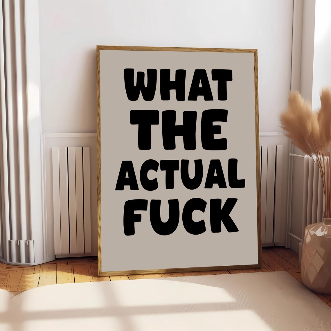 What The Actual Fuck, Humorous Quote Art Print - Image 2