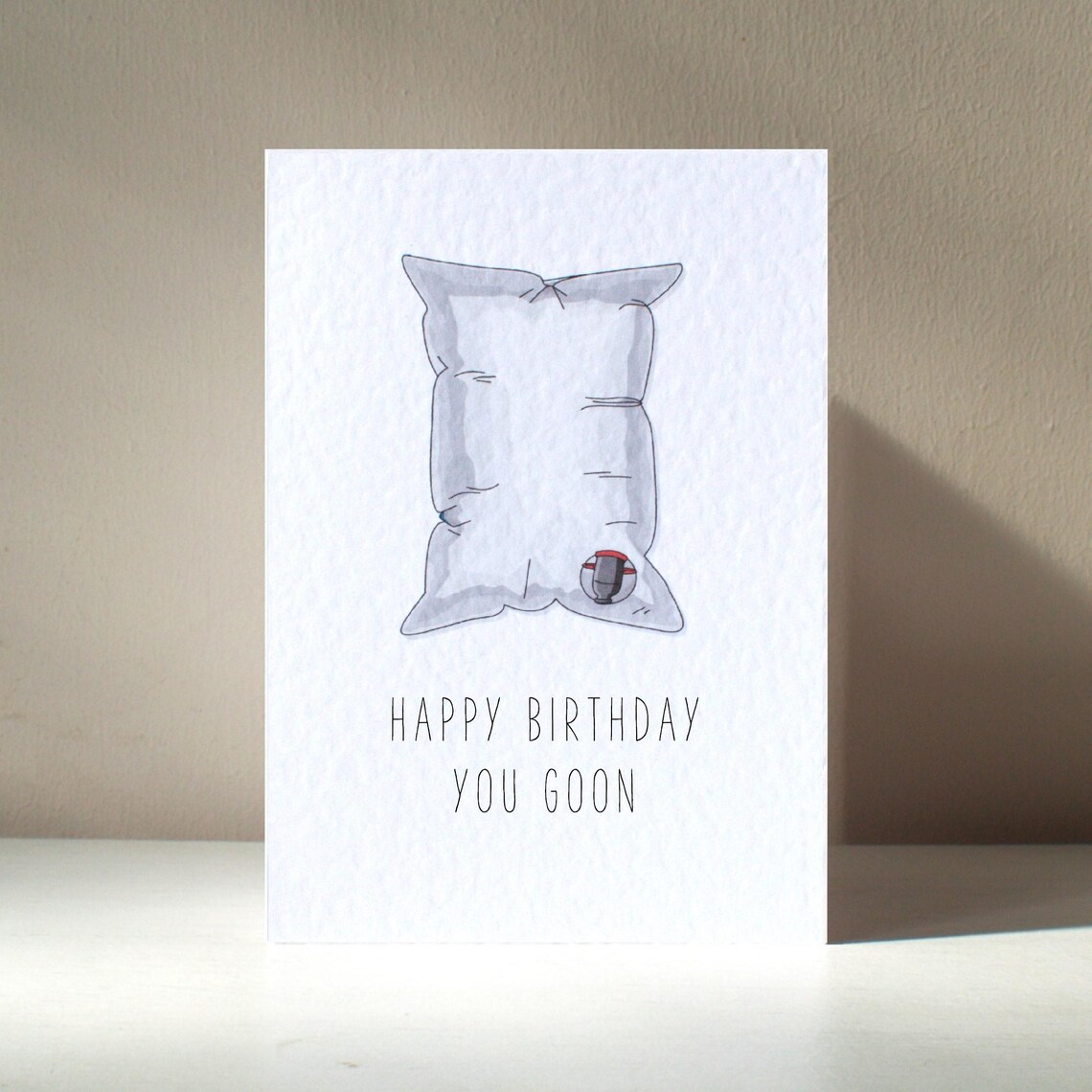 Birthday Humor Happy Birthday You Goon Wine Box Cask Poster Art