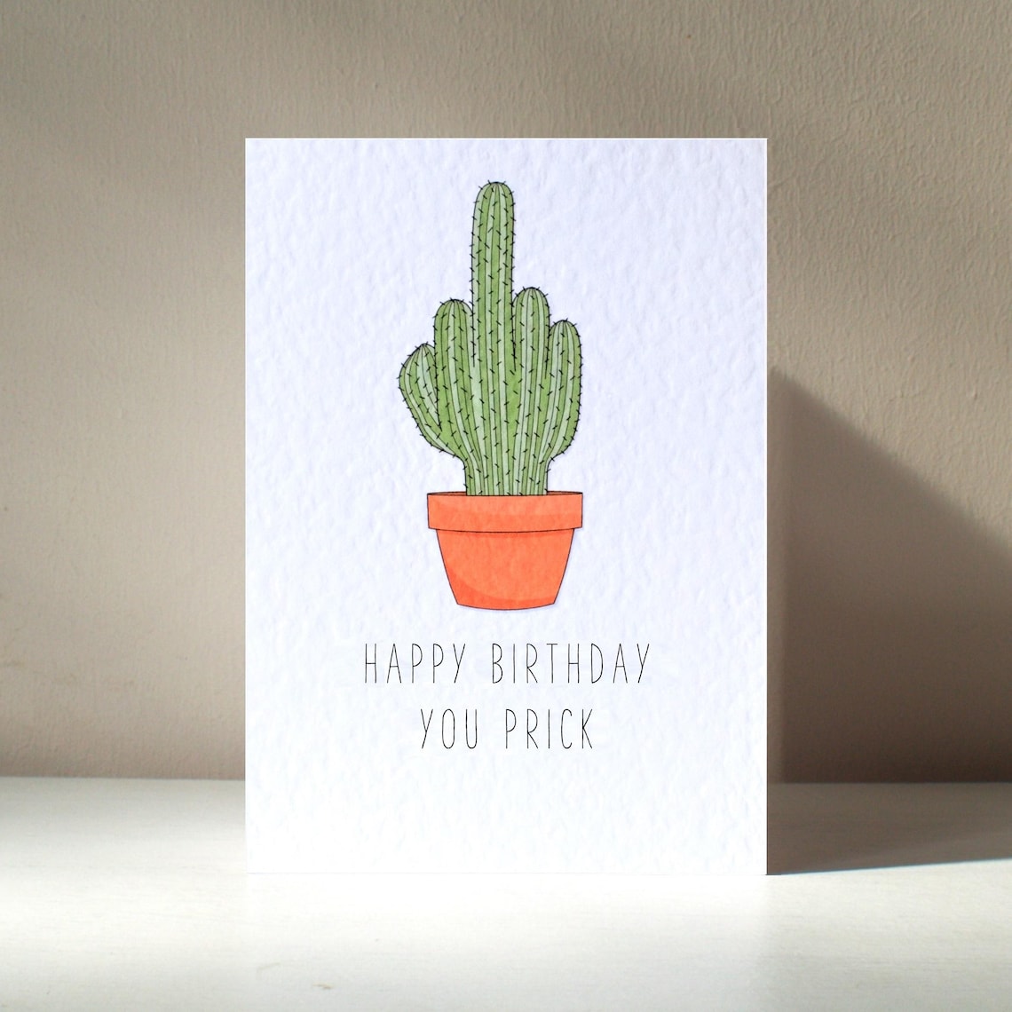 You Prick Personalized Cactus Pun Wall Art Print