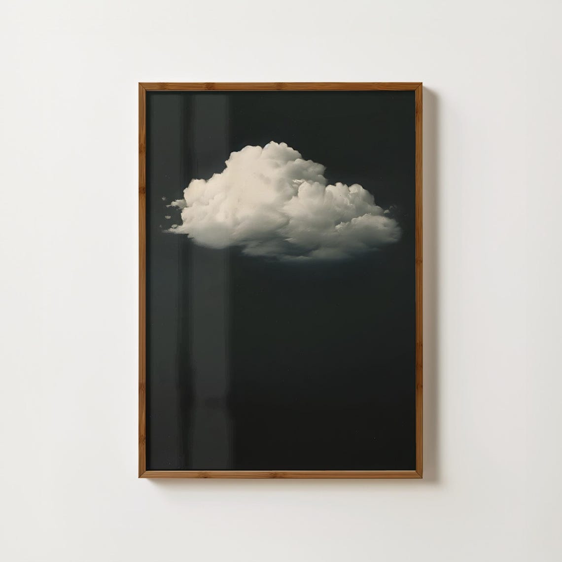 Moody Cloud Print Minimal Cloud Painting Night Sky Wall Art Trendy Cloud Poster Dark Academia Art Antique Gothic Decor Black Goth Prints