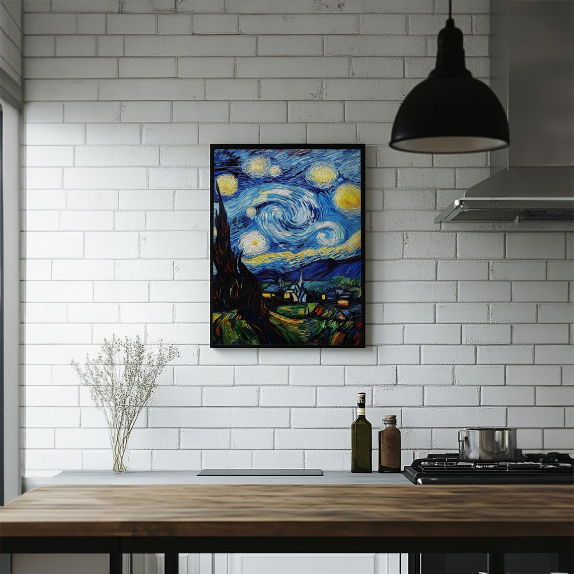 Starry Night Van Gogh Reproduction Classic Art Masterpiece Poster - Image 6