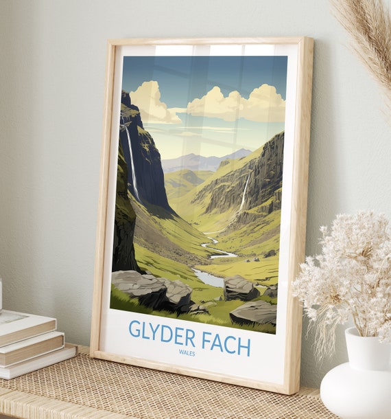 Glyder Fach Print No 6 Glyder Fach Poster Glyder Fach Wall Art Glyder Fach Art Print Traveler Gift Wales Home Decor