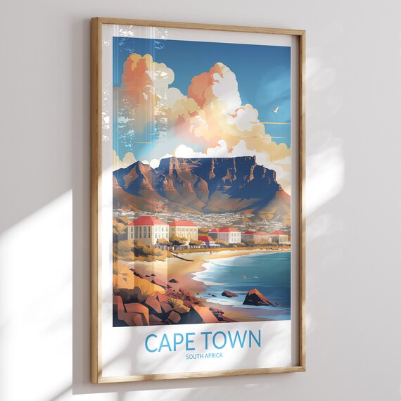 Cape Town Print Cape Town Poster Cape Town Wall Art Cape Town Art Print Cape Town Artwork Cape Town Travel Gift South Africa