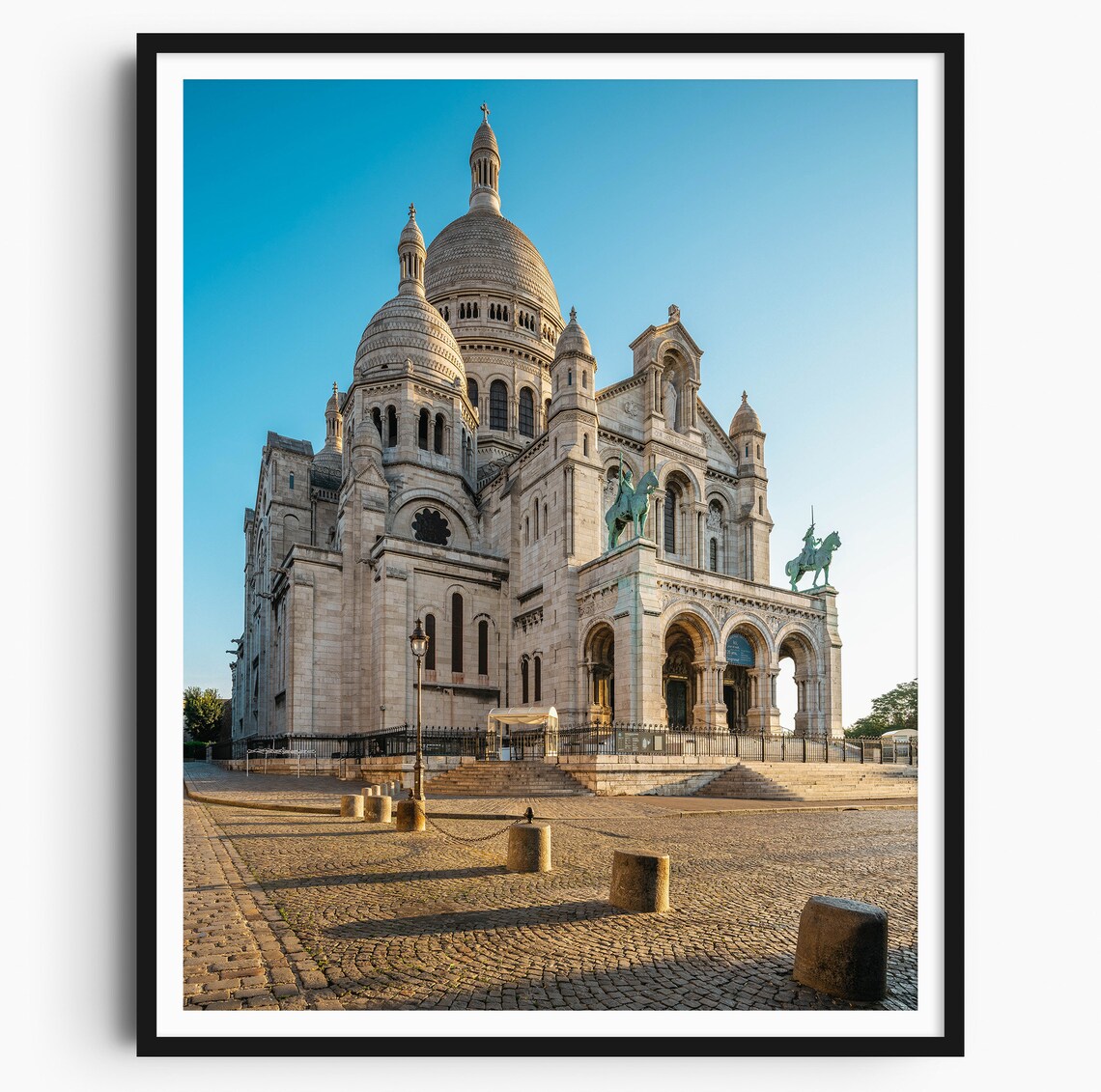 Sacre Coeur Basilica Montmartre Paris Morning Light Travel Poster