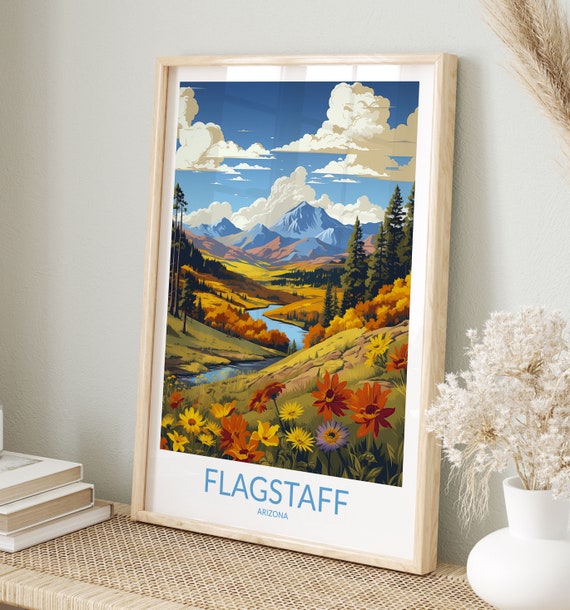 Flagstaff Print No 5 Flagstaff Poster Flagstaff Wall Art Flagstaff Art Print Flagstaff Artwork Flagstaff Travel Gift Arizona