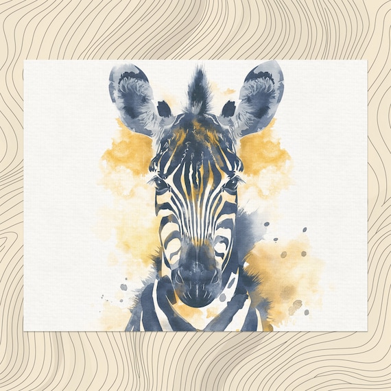 Zebra Canvas Wall Art Wildlife Animal Print Black And White Decor Modern Minimalist Home Design Bold Statement Piece