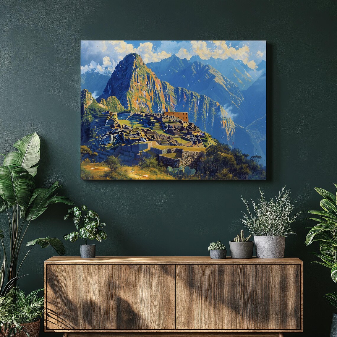Machu Picchu Peru Ancient Andean Ruins Mountain View Wall Art
