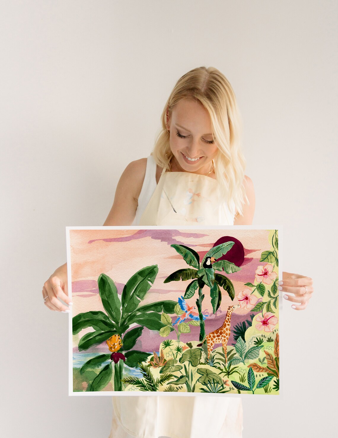 Whimsical Jungle Animal Art Print, Nursery Decor - Image 3