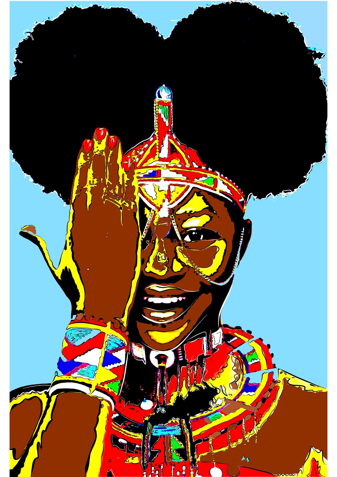 African Woman Abstract Poster, Trendy Wall Art - Image 4