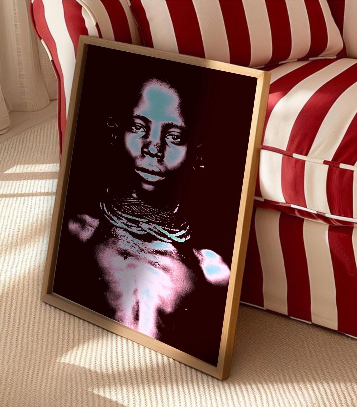 African Woman Abstract Art Print, Trendy Poster - Image 4