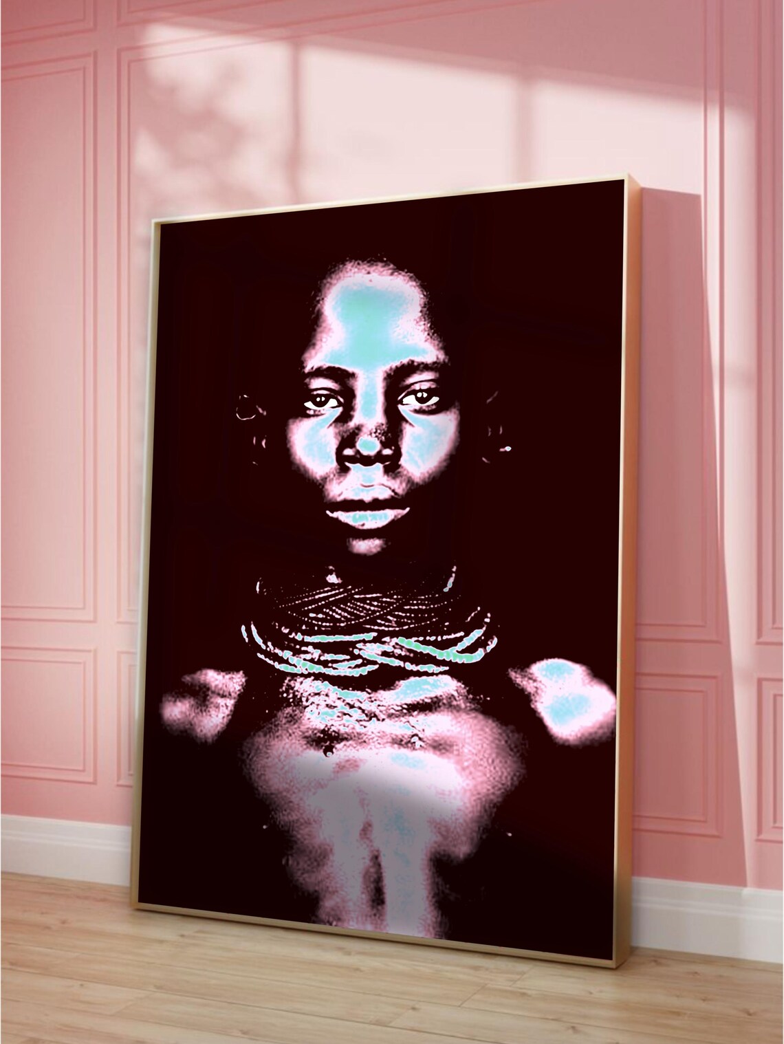 African Woman Abstract Art Print, Trendy Poster - Image 3