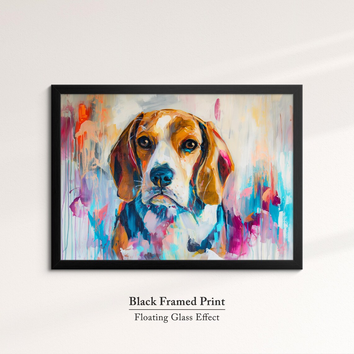Beagle Abstract Oil Painting, Dog Lover Art Print - Image 8