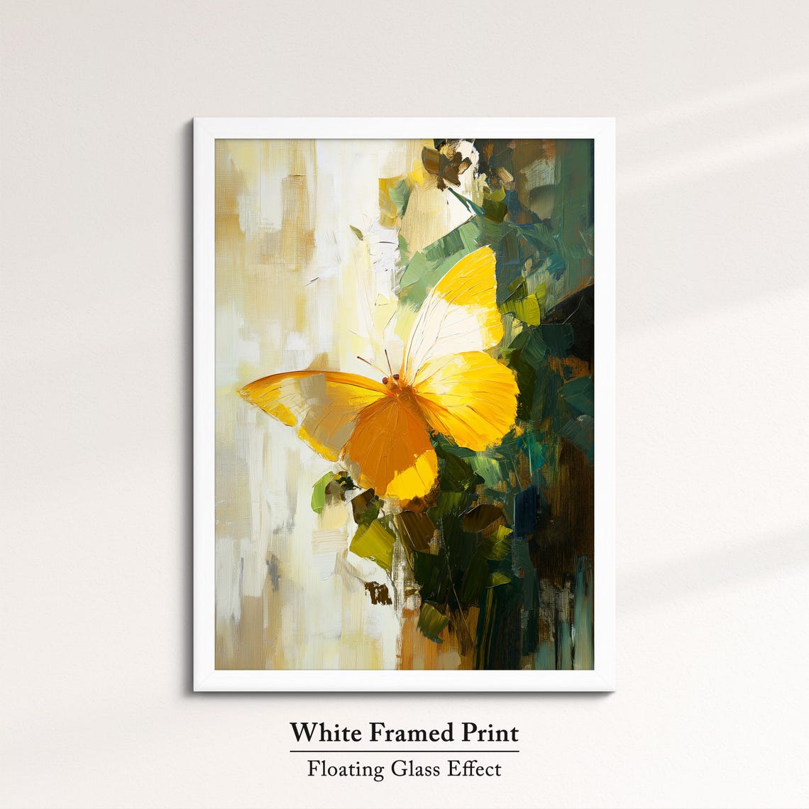 Colorful Butterfly Abstract Oil Painting Framed Print Framed Portrait Wall Art Poster Home Decor Interior Butterfly Lover Gift - Image 7