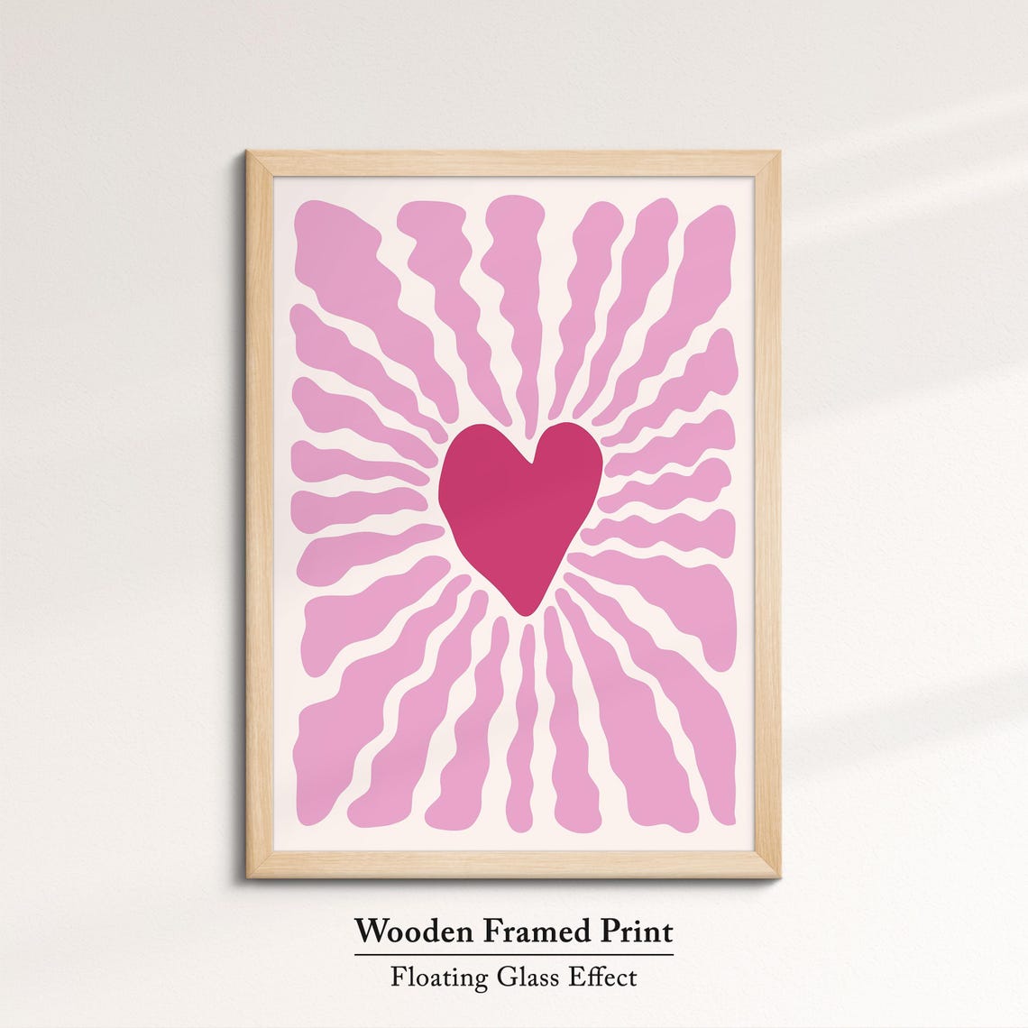 Abstract Heart Organic Shapes Art Modern Minimalist Wall Decor Matisse Inspired Cutout Art Print Contemporary Home Design - Image 6