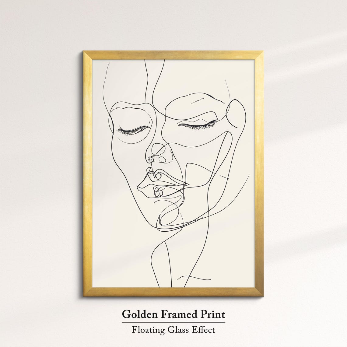 Minimalist One Line Face Abstract Art Print Serene Line Drawing Poster - Image 5