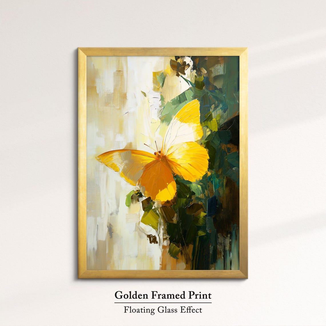 Colorful Butterfly Abstract Oil Painting Framed Print Framed Portrait Wall Art Poster Home Decor Interior Butterfly Lover Gift - Image 5