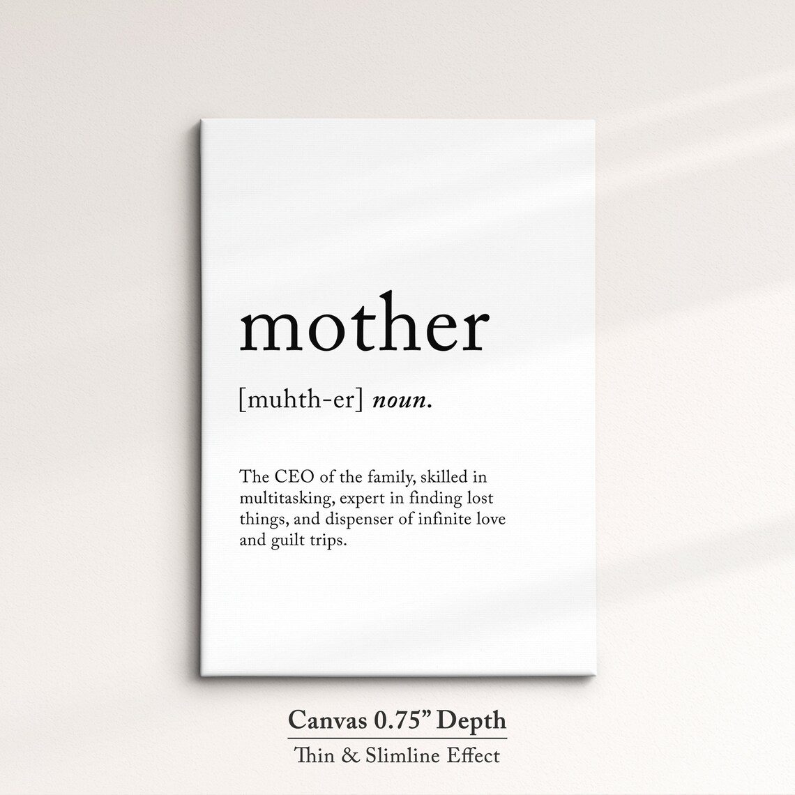 Mother Funny Definition Dictionary Quote Minimalist Framed Print Framed Wall Art Poster Home Decor Interior Funny Gifts For Mom Mum - Image 4