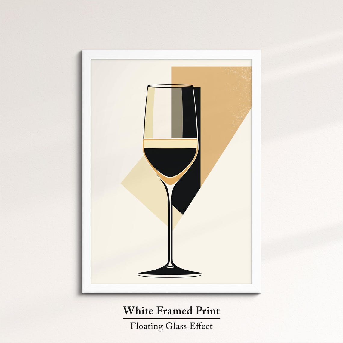 Elegant Red Wine Glass Art Print Boho Minimalist Kitchen Wall Decor - Image 7