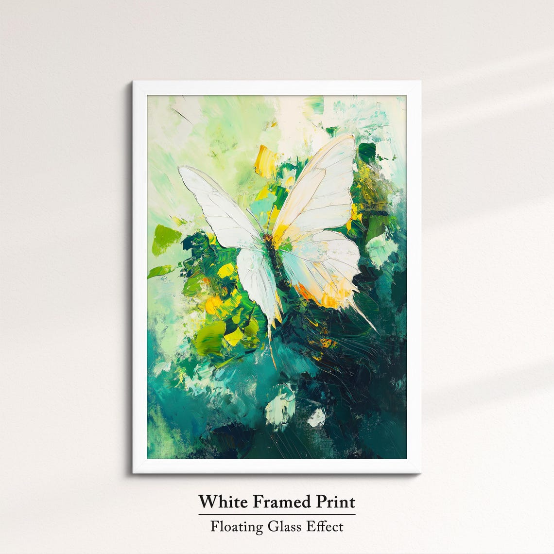 Colorful Butterfly Abstract Oil Painting Framed Print Framed Portrait Wall Art Poster Home Decor Interior Butterfly Lover Gift - Image 7